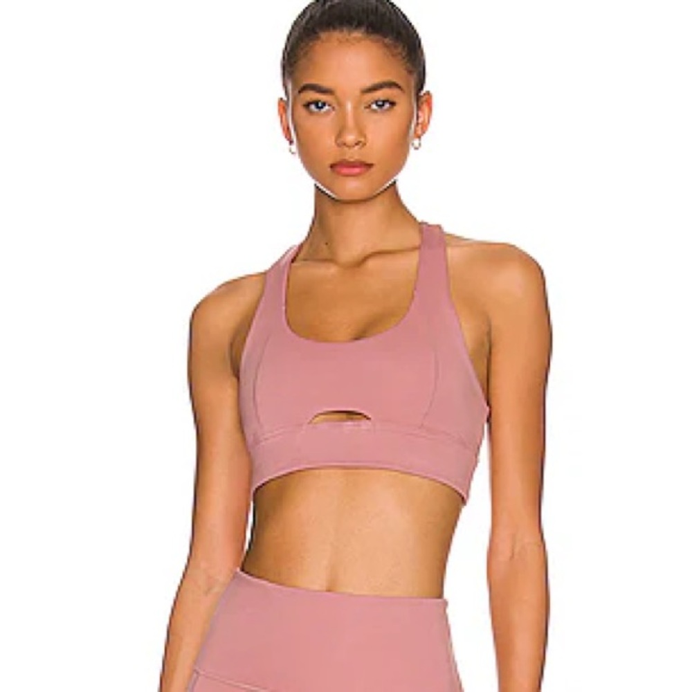 WellBeing + BeingWell revolve MoveWell mauve blush Pink Sports Bra Yoga M